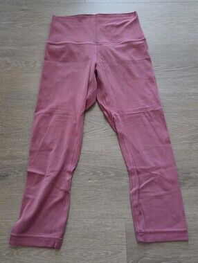 Lululemon Align Crop 21 Pink 6 Leggings Tights Capris